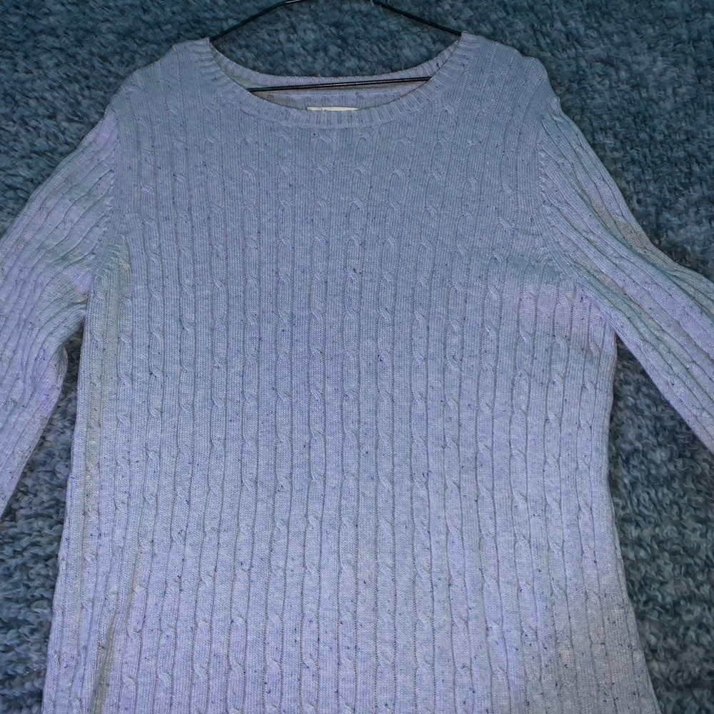 Crofts and barrow light blue sweater